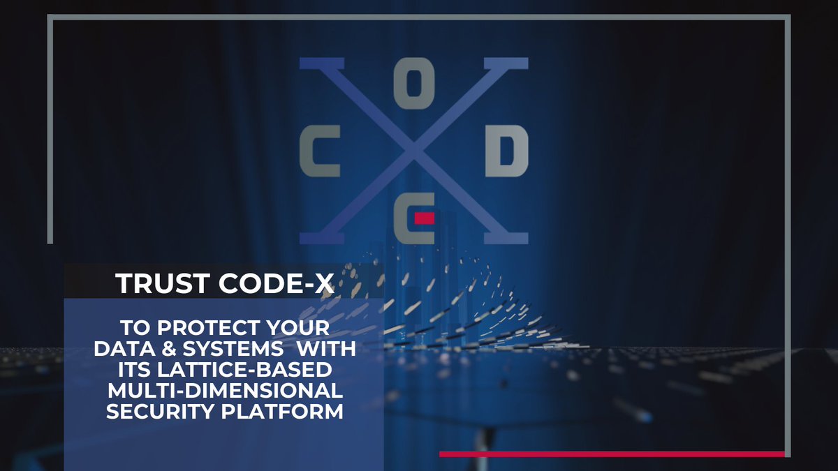ByLightLLC's tweet image. By Light is pleased to announce our investment in Code-X the data security company that simplifies how organizations protect the world’s most sensitive information and systems. #bylight #CodeX #latticebased #CyberSecurity #datasecurity 
Read the article:  bylight.com/2021/07/st-pet…