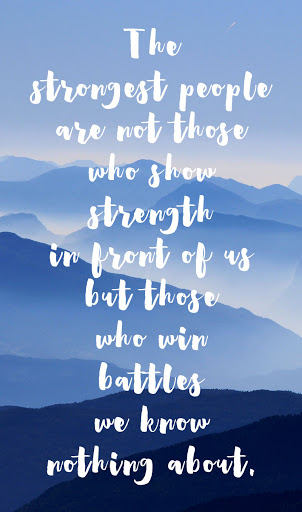 "The strongest people are not those who show strength in front of us but those who win battles we know nothing about." - <a href="/jwharnisch/">Jonathan Harnisch</a> 

#APFLquotes #WednesdayMotivation #wednesdayWisdom