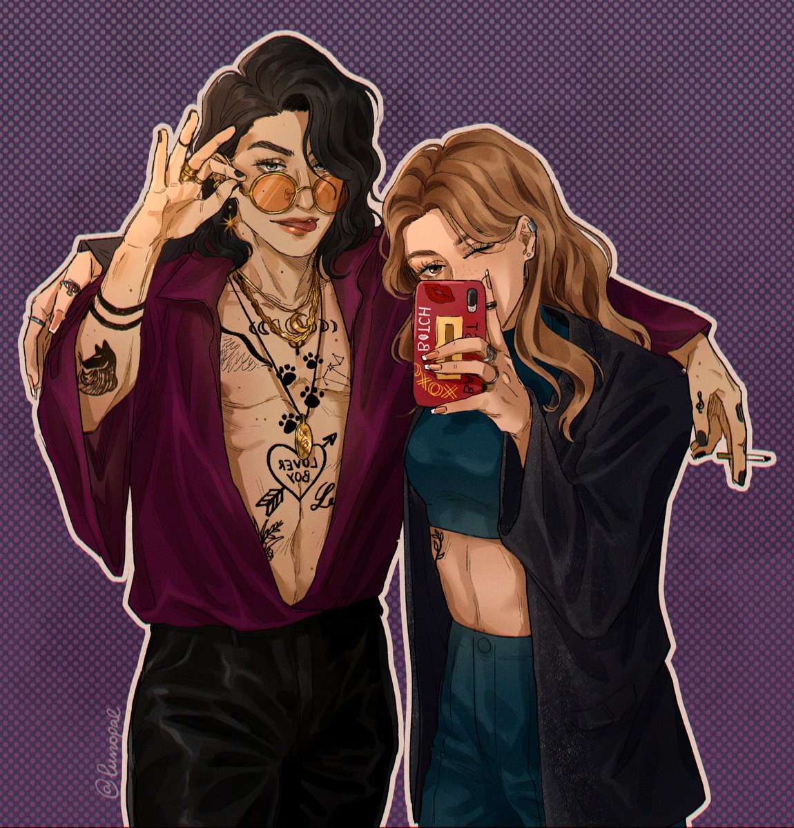 So I drew these two darlings for a dtyis by @/amberooni on insta 
#siriusblack #marlenemckinnon #fanart #dtiys