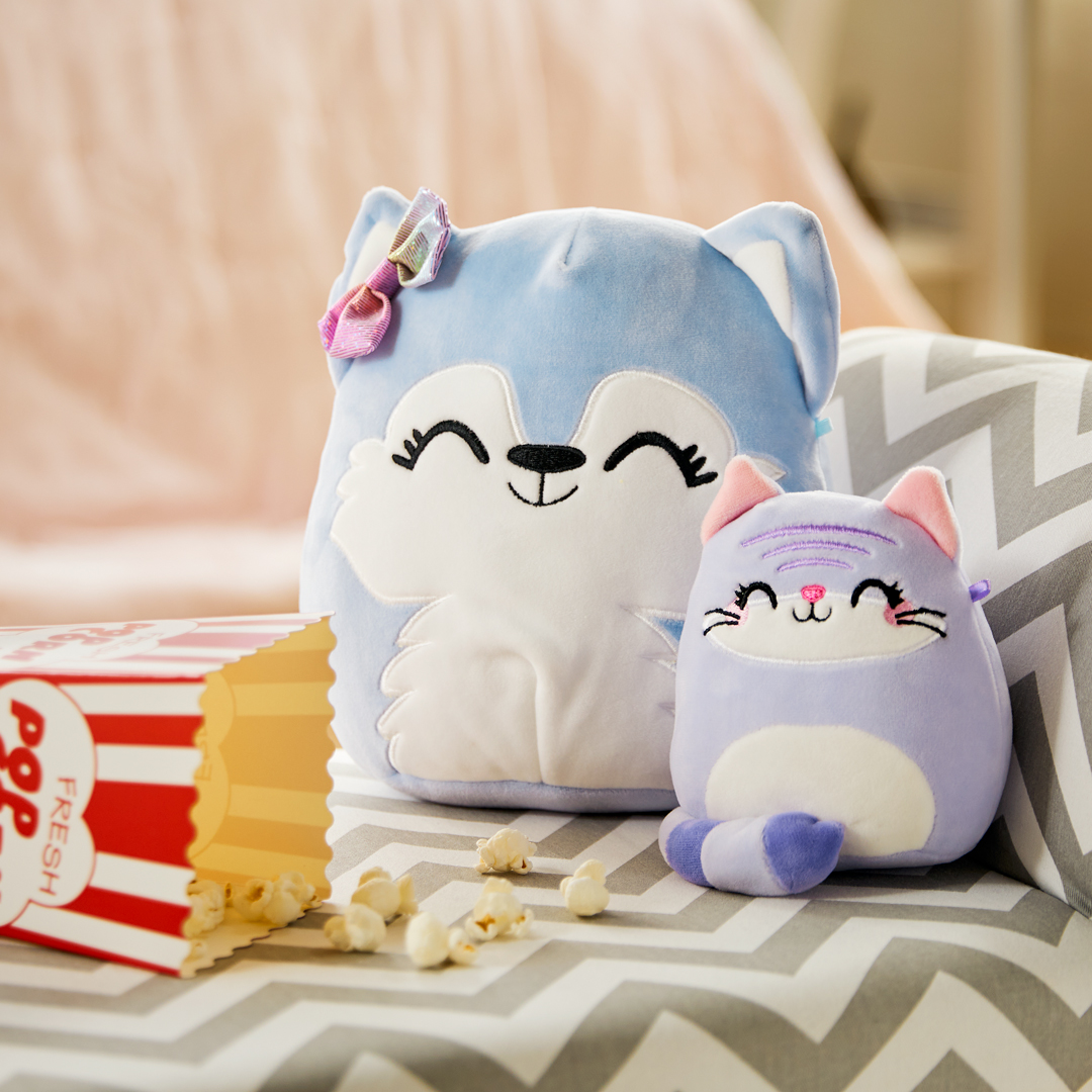 Cuddle up with a Squishmallow for some squishy snuggles time! 🍿🍿#ItsAtClaires