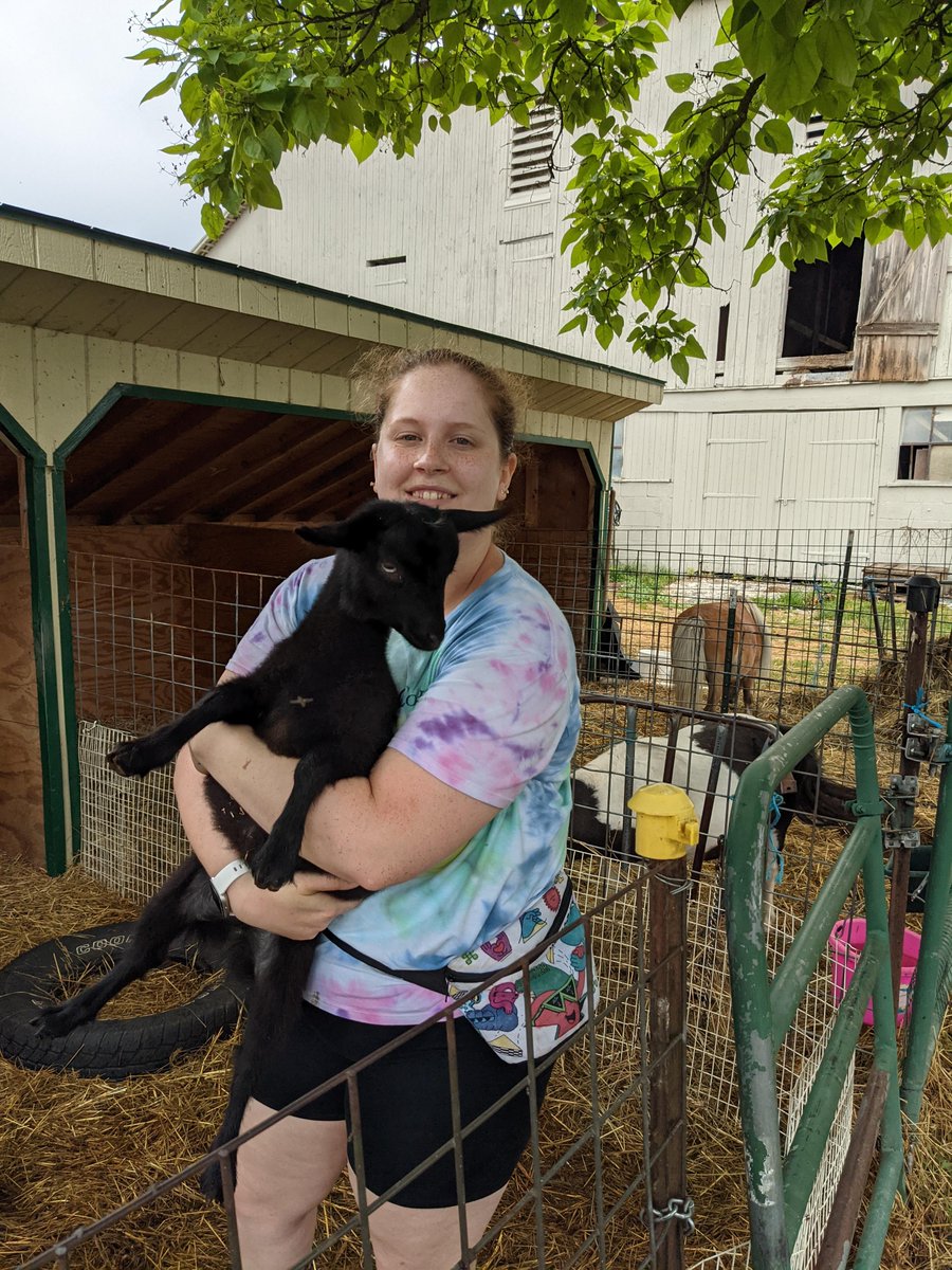 LVC's tweet image. LVC psych major Kyla spent time interning at Capital Area Therapeutic Riding Association, assisting in the horse riding therapy sessions. "Being at CATRA was amazing, I learned so much and would 100% intern there again!" #GoLVC #LVCsummer