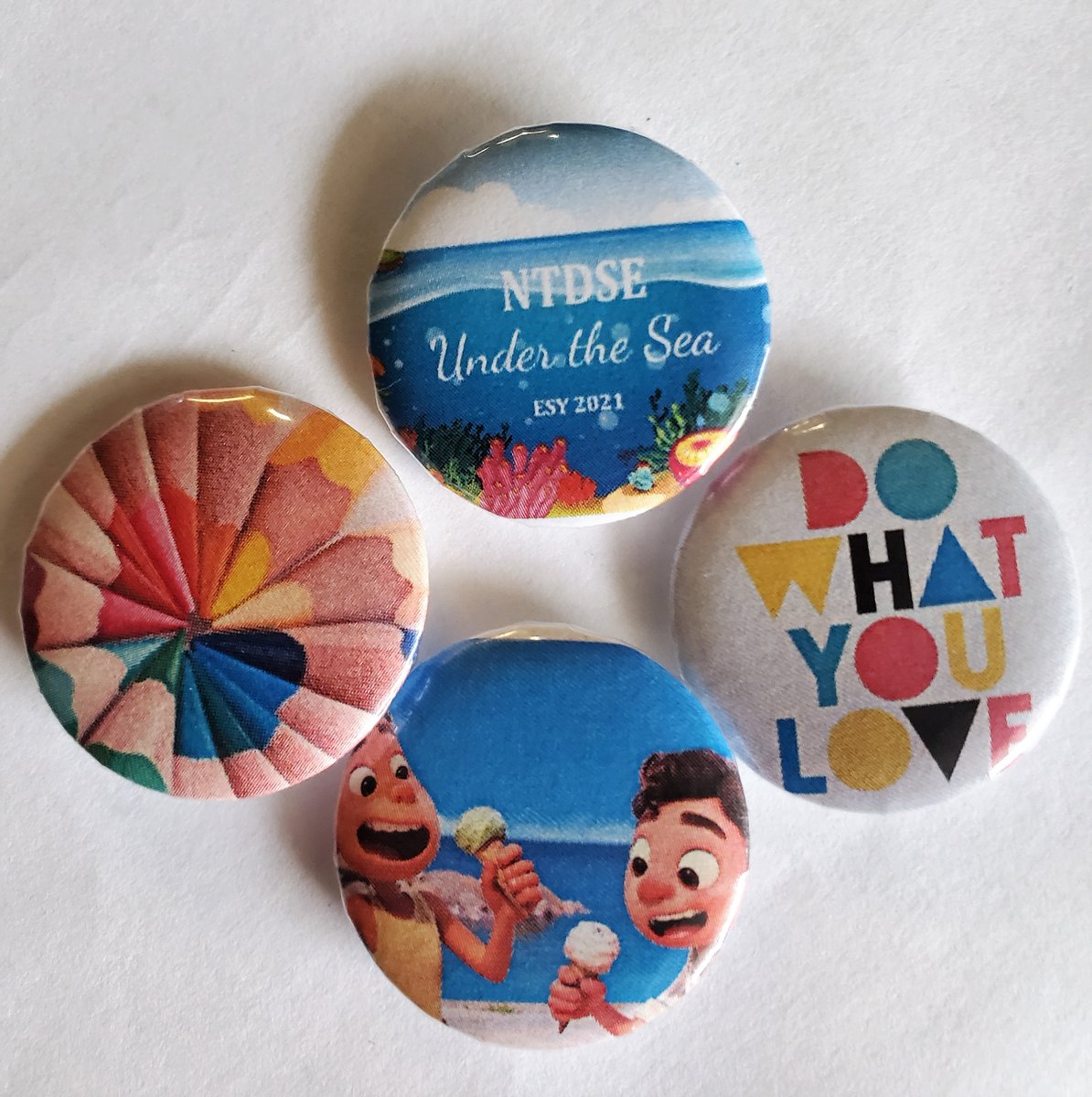 NTDSE's tweet photo. We are making buttons to go along with our ESY summer theme of Under the Sea. 

@n2yllc #UniqueLearningSystem #NTDSEempowers #ESY2021 https://t.co/jIBeYgaY4z