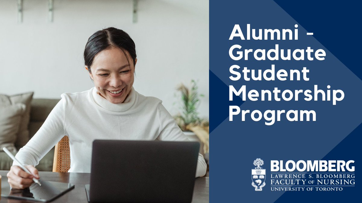 #NEW: <a href="/UofTNursing/">Bloomberg Nursing</a> is launching a Alumni-Graduate Student Mentorship program where you can expand your #network, engage with #alumni &amp; enrich the lives of #students. 
Learn more and sign-up to take part by July 30: buff.ly/3z1LuwJ