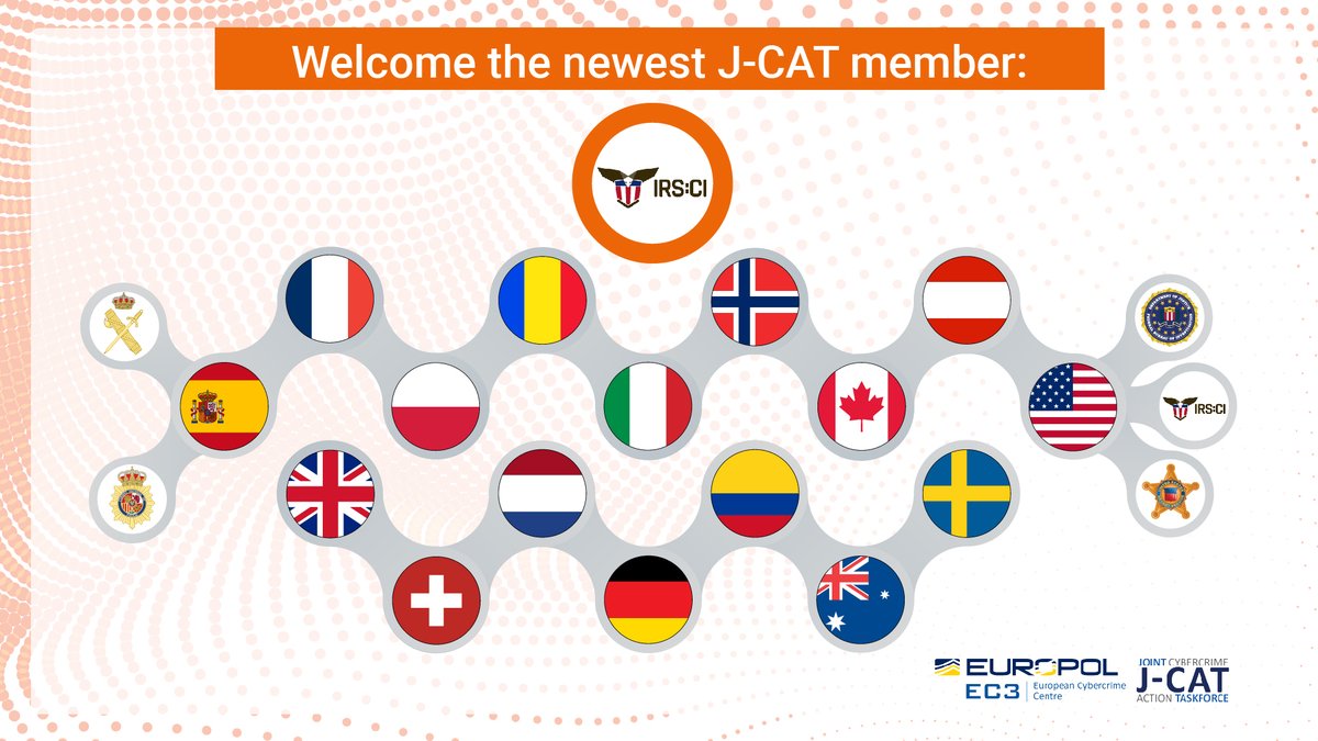 The 🇺🇸 Internal Revenue Service <a href="/IRS_CI/">IRS Criminal Investigation</a> is now a member of the Joint #Cybercrime Action Taskforce (J-CAT)! 👏 Welcome to the team ➡️ together we are stronger in the fight against #cybercrime! 

Find out more about the J-CAT here: europol.europa.eu/activities-ser…