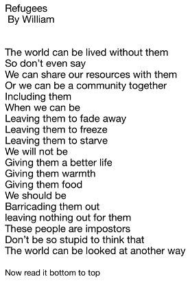 scargill_school's tweet photo. Some amazing reverse poems inspired by @brian_bilston from Year 6 today from Olivia, William, Brendon &amp; Emily  Thanks so much for sharing them! https://t.co/QXrcfinVOn