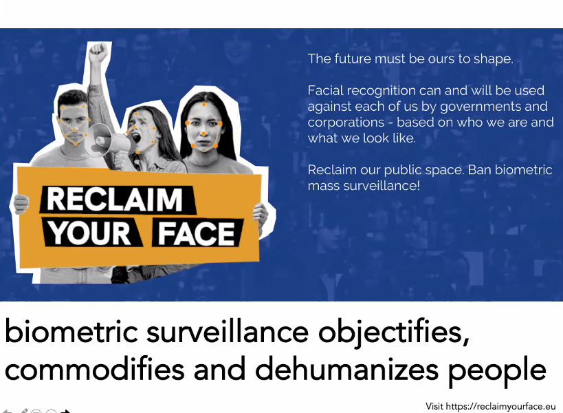 Technology and Society at Surrey (@techsocsurrey) on Twitter photo Dr Stefania Milan <a href="/annliffey/">stefania milan</a> discusses how #data #activism treats #data as fundamental #currency & questions its #social good. Stefania exemplars #data
#activism ('Reclaim your face' campaign), which says #biometric #surveillance objectifies & dehumanizes people #TechSocKeywords Dr Stefania Milan <a href="/annliffey/">stefania milan</a> discusses how #data #activism treats #data as fundamental #currency & questions its #social good. Stefania exemplars #data
#activism ('Reclaim your face' campaign), which says #biometric #surveillance objectifies & dehumanizes people #TechSocKeywords