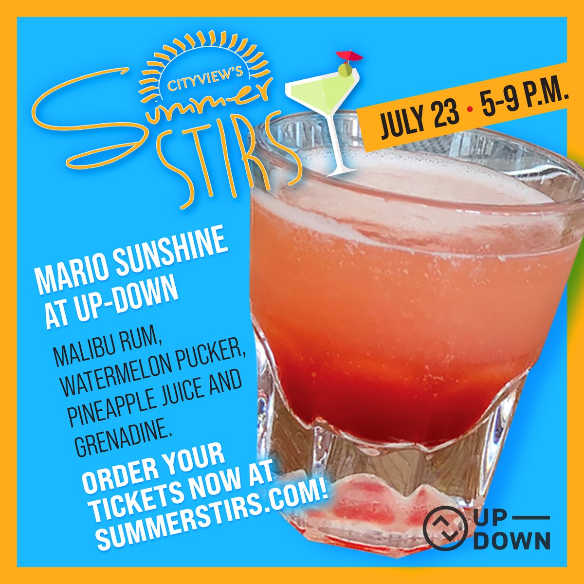 Check out the drink lineup for Summer Stir – July 23 in Des Moines' Historic East Village! summerstirs.com/summer-stir-gu… Buy tickets now at summerstirs.com @updowndsm #summerstir