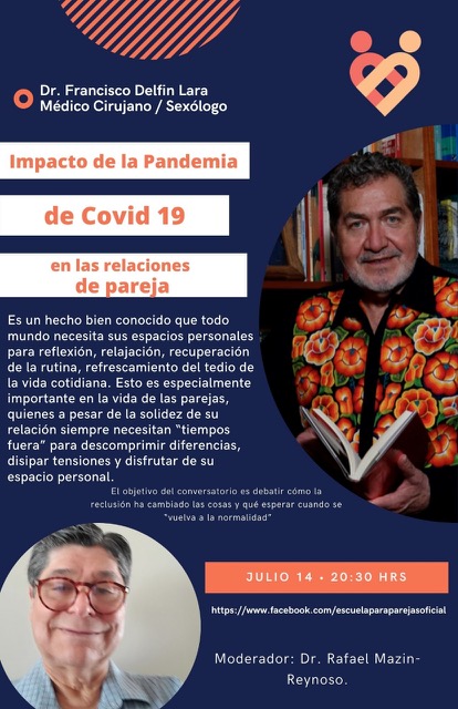 Sexualogia's tweet image. Hoy por la noche platicaré con mi Querido y Admirado Amigo Rafael Mazin, avecindado en Washington DC. Oj-Allah nos acompañes y compartas tus experiencias o ¿será que a UDS no les ha afectado el confinamiento? Un abrazo (virtual) y a la espera.