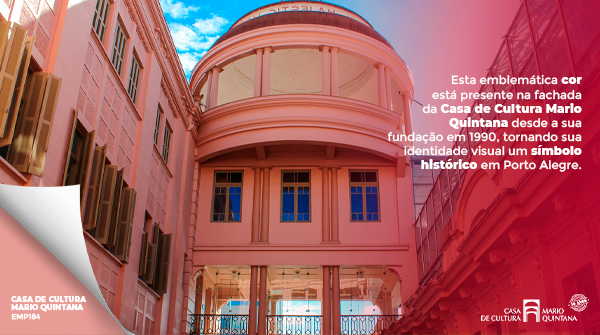 tintasrennerbr's tweet photo. O icônico tom rosa que compõe a fachada da Casa de Cultura Mario Quintana foi uma acertada escolha dos arquitetos Flavio Kiefer e Joel Gorski, responsáveis pelo projeto que transformou o antigo Majestic Hotel em centro cultural. https://t.co/4oHlFQMMbX