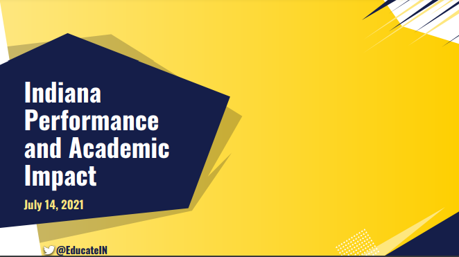 EducateIN's tweet photo. NEWS: Today, IDOE presented initial findings from Indiana’s COVID-19 Academic Impact Study &amp; released results from Indiana’s spring 2021 assessments.

See your local results &amp; statewide analysis - 
https://t.co/DtxoFhN7Uw https://t.co/yYOAJt7Jpx