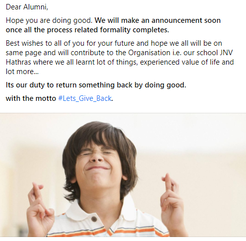 Alumni Welfare Association of JNV Hathras® (@awajhathras) on Twitter photo 