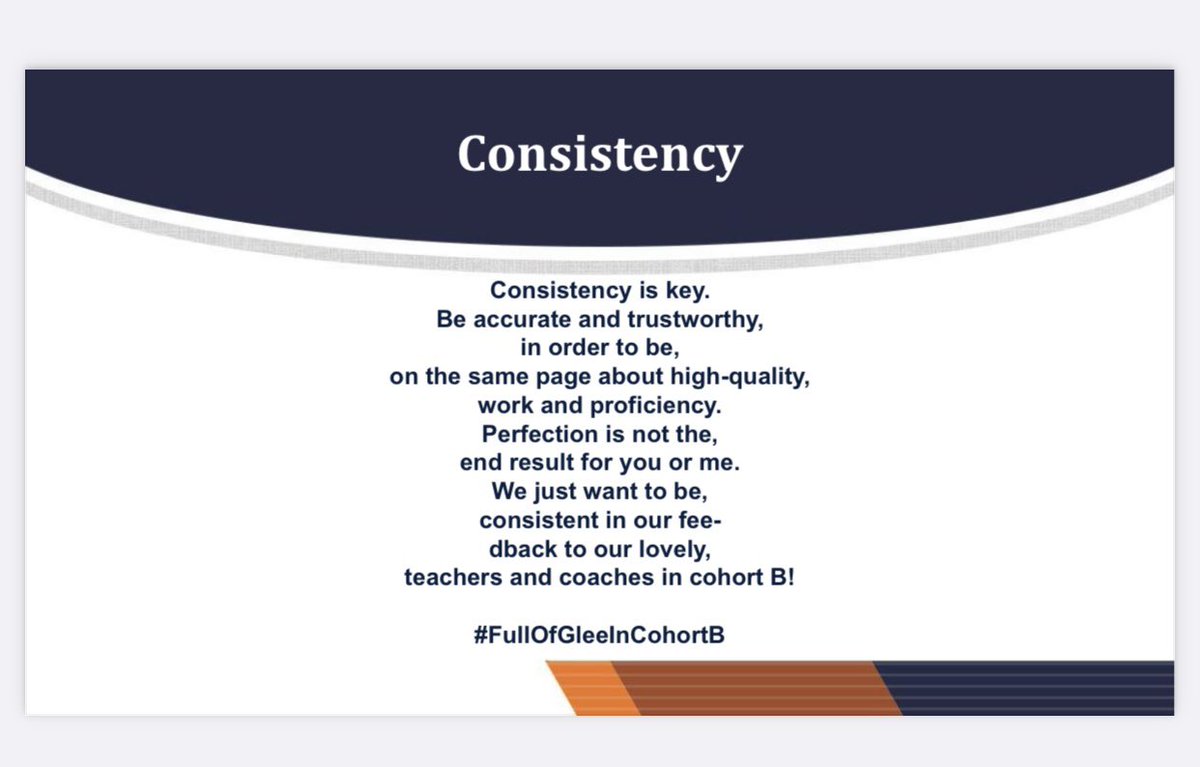 HeyDesiree's tweet photo. I promise the only time youโll EVER hear me writing and reciting a slam poem about consistency is during #OCPSAdvancedCoachingAcademy! (Complete with sound effects ๐) A HUGE thank you to @clairesteele24, @NAllen_OCPS and @jessica__scully for everything! #FullOfGleeInCohortB ๐ https://t.co/giiAecPZbB