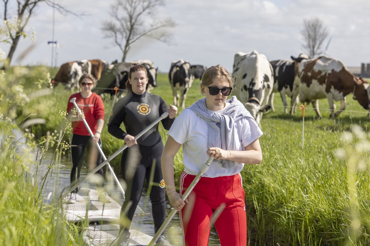 Suppen, dwars door de landerijen! Cool!