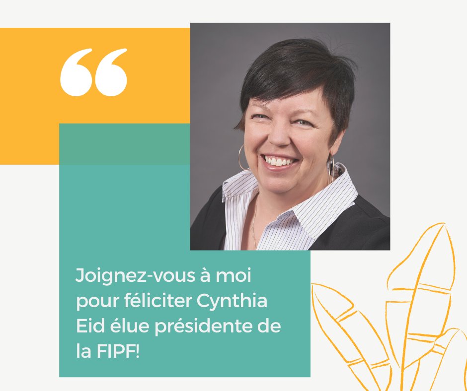 ACPI_'s tweet image. Félicitations @eidcynthia élue présidente de la @FipfOrg, Doina Spita et Samir Marzouki élus comme nouveaux vice-présidents et @LLDoell, conseillère pédagogique nationale de l'ACPI, élue présidente de la CAN. Pour en savoir plus sur la FIPF, visitez le FIPF.com