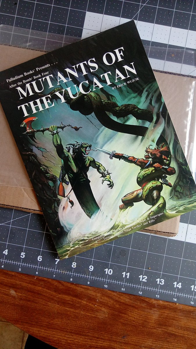 fred_lindau's tweet photo. Got a legit collector's item in the mail today, from the distant past of 1990...#TTRPG, #Palladium, #afterthebomb https://t.co/zBXyjdN0J5