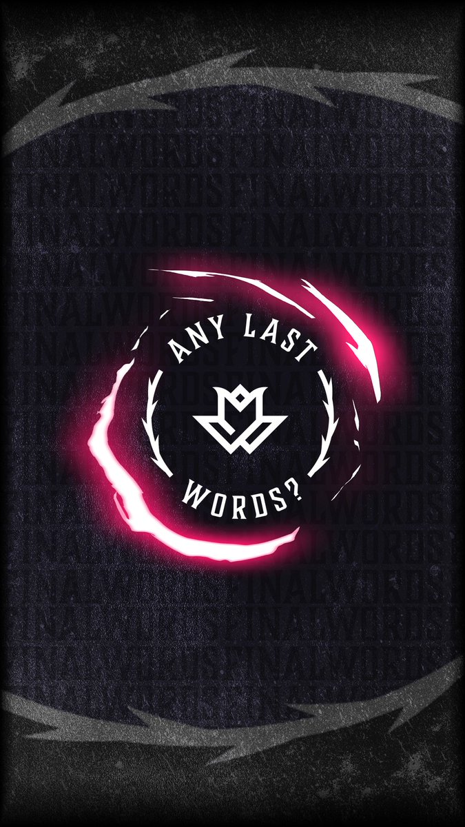 FinalWordsNA's tweet photo. Like our new look? Now you can see it every day with our first #WallpaperWednesday drop.

🔗:https://t.co/BHln0gweoM https://t.co/kcHffOHiYd
