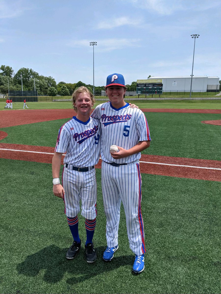 11am game at Joe Becker. 
Nebraska Prospects MW Scout -8
Victus American -0 
Final 5 innings

Carson Obrecht threw a perfect game. 5IP, 0 H, 0 BB, 3 SO.    That is amazing