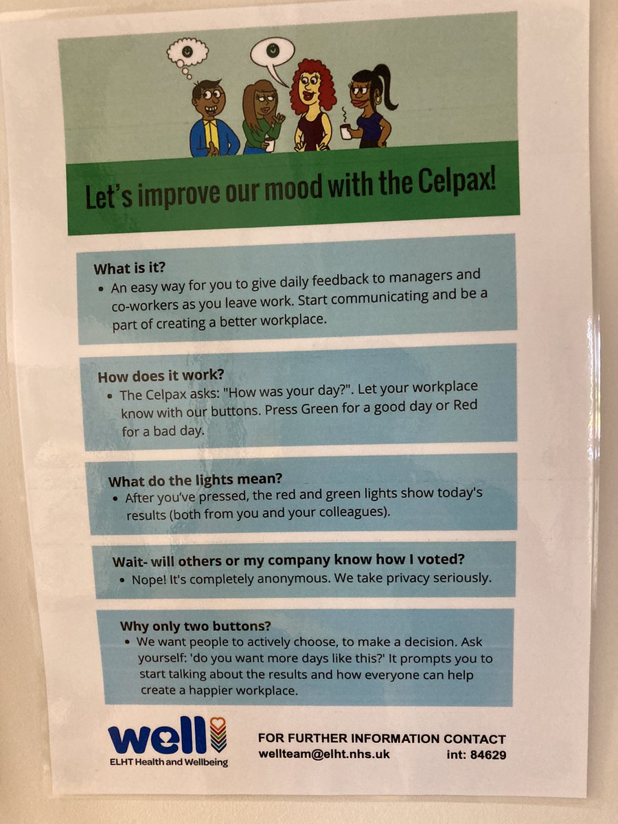 vickyblackstock's tweet photo. 12 week well-being plan for @AMU_ELHT asking staff how was your day and seeing if after the 12 weeks we have improved @well_team #Wellbeing #happystaff @DaveSim44100531 @lesley_gaw 🥰 https://t.co/pLHsnZcV2P