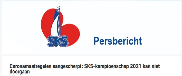 😔  Een besluit dat we met pijn in het hart hebben genomen.
Lees meer op onze website: skutsjesilen.nl/nieuws/2021/co…
#SKS21