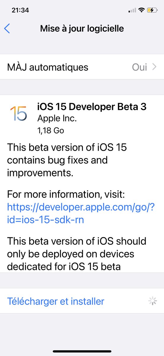 _iBidule's tweet image. #iOS15beta3