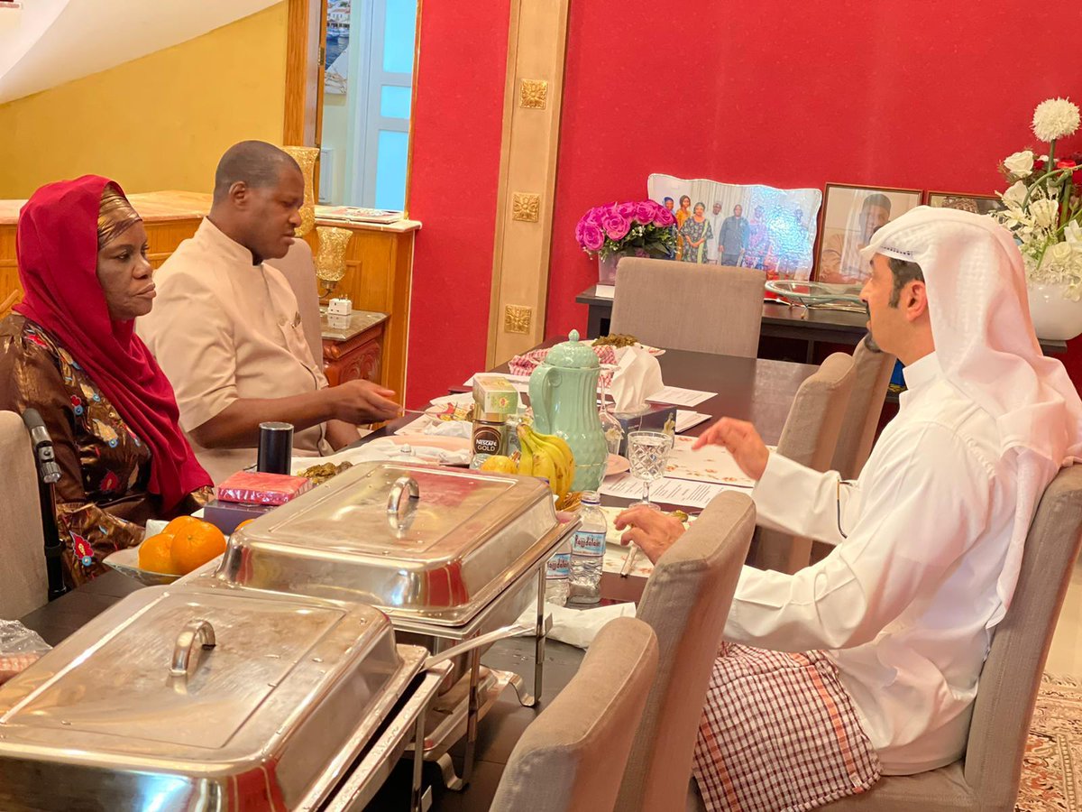 Kuwait Fund's Deputy Operations Director for West Africa, Thamer ALFAILAKAWI, has briefed the Sierra Leone Ambassador to Kuwait, Her Excellency Haja Ishata Thomas, on the respective projects currently being implemented by the Fund in Sierra Leone.