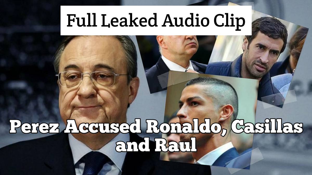 Real Madrid president Florentino Perez new leaked audio clip goes viral on social media and worldwide. He criticize Iker Casillas, Raul Gonzalez and Cristiano Ronaldo too. 
•Watch out the video now on Mr360 Sports. Click the below link to 👇to watch 
youtu.be/6ffFFA7UYYc