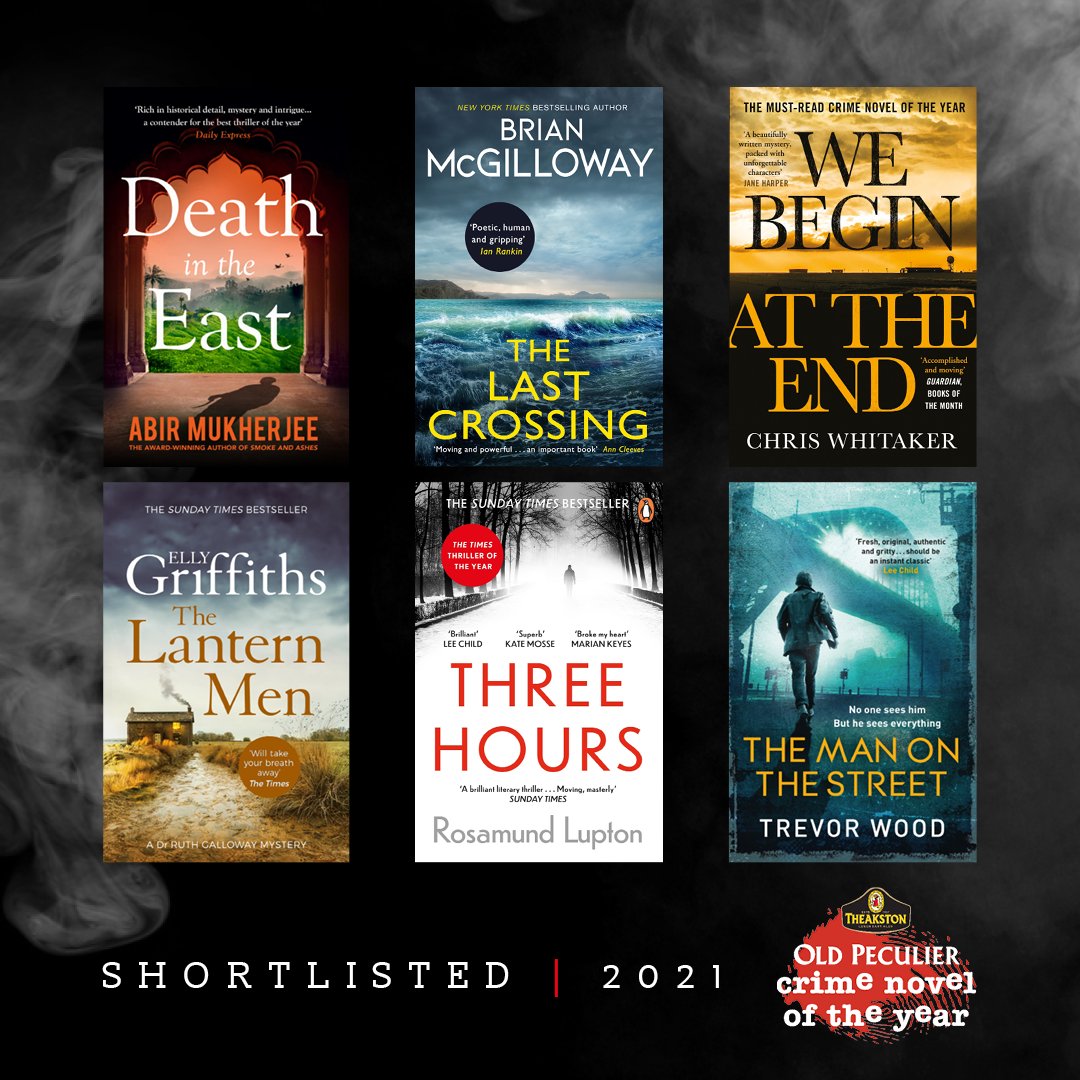 HarrogateFest's tweet photo. The Theakston Old Peculier Crime Novel Of The Year 2021- votes will be closing this Friday 16th July. To vote for your favourite to win the coveted crown click here: https://t.co/xGmgoekNTj 
#CrimeFiction #TheakstonAward https://t.co/GjF7FRi9Pu