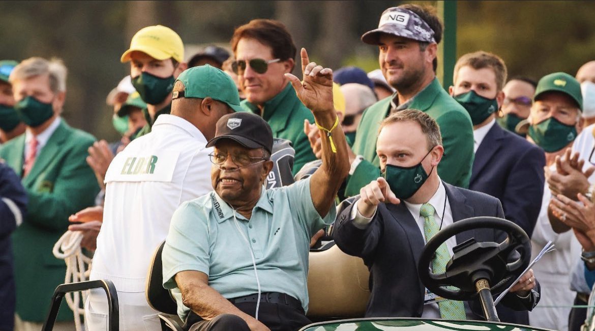 Happy 87th Birthday Lee Elder! 

Lee Elder became the first Black golfer to play at <a href="/TheMasters/">The Masters</a>! He returned to Augusta National in April as an honorary starter! 

#BlackGolfers #TheMasters #LeeElder #PGATour #MensGolf