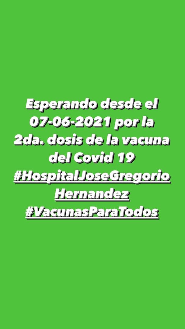 #14Julio Pasan los días y nadie nos responde. Seguimos Esperando nuestras #2dadosis #SputnikV #Caracas @AlvaradoC_Salud @MinSaludVE #DeInterés #RadicalesContraLaCovid19 #QuitaleLaCoronaAlVirus #plandevacunacionmasiva #ALERTA #AlMomento #VacunasParaTodos