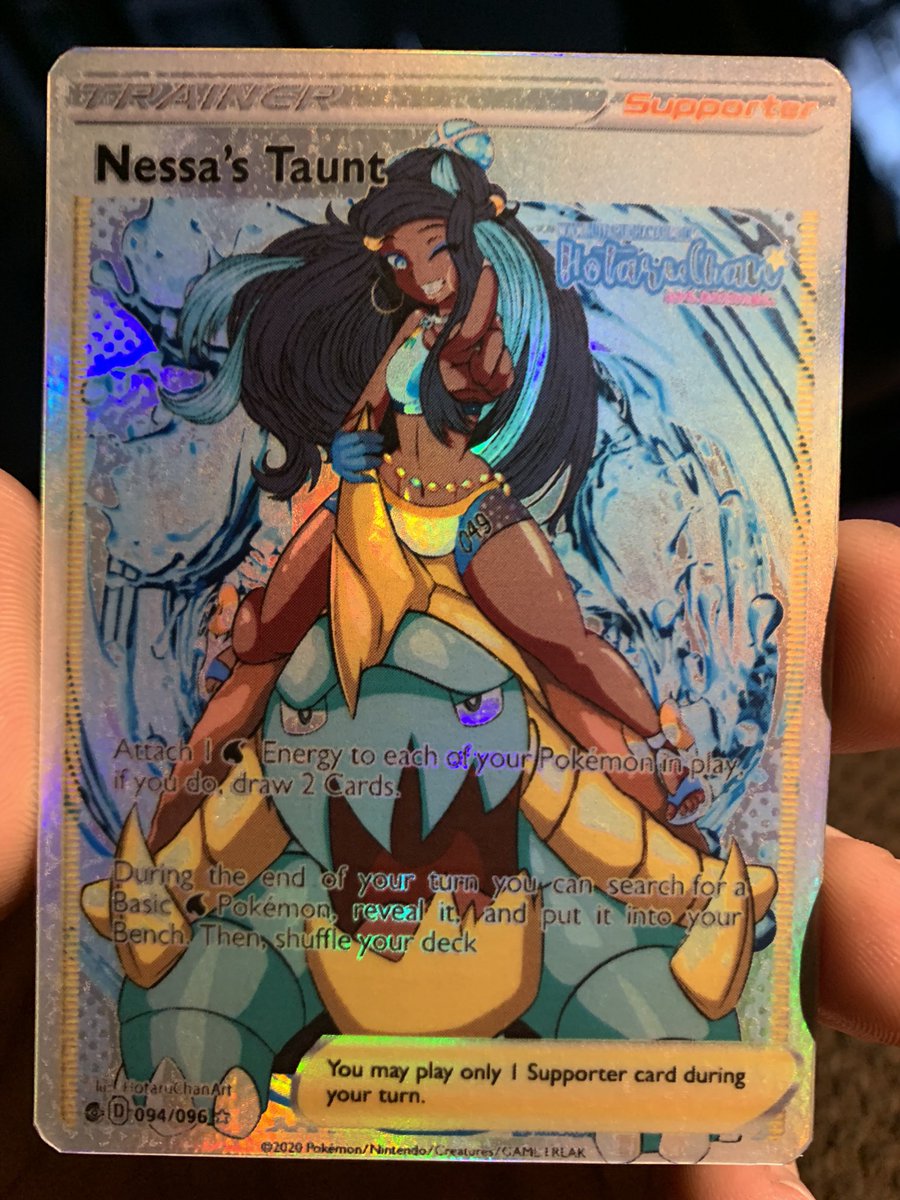 Card of the Day! Custom Nessa's Taunt. #CustomPokemon #PokemonTCG #Pokemon Card of the Day! Custom Nessa's Taunt. #CustomPokemon #PokemonTCG #Pokemon