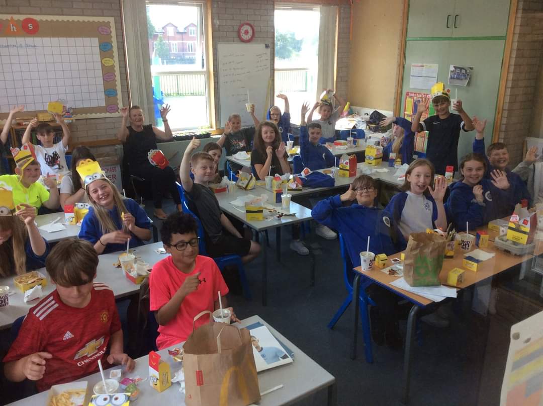SLG St. Anne's Primary (@st_annesprimary) on Twitter photo Y6 have had a special treat this afternoon. As they come to the end of their time at St Anne's we thought we would have one last special dinner together and the choice was <a href="/McDonaldsUK/">McDonald's UK</a>! As you can tell, they were very pleased! Huge thanks to the staff at Gower Street McDonald's! Y6 have had a special treat this afternoon. As they come to the end of their time at St Anne's we thought we would have one last special dinner together and the choice was <a href="/McDonaldsUK/">McDonald's UK</a>! As you can tell, they were very pleased! Huge thanks to the staff at Gower Street McDonald's!