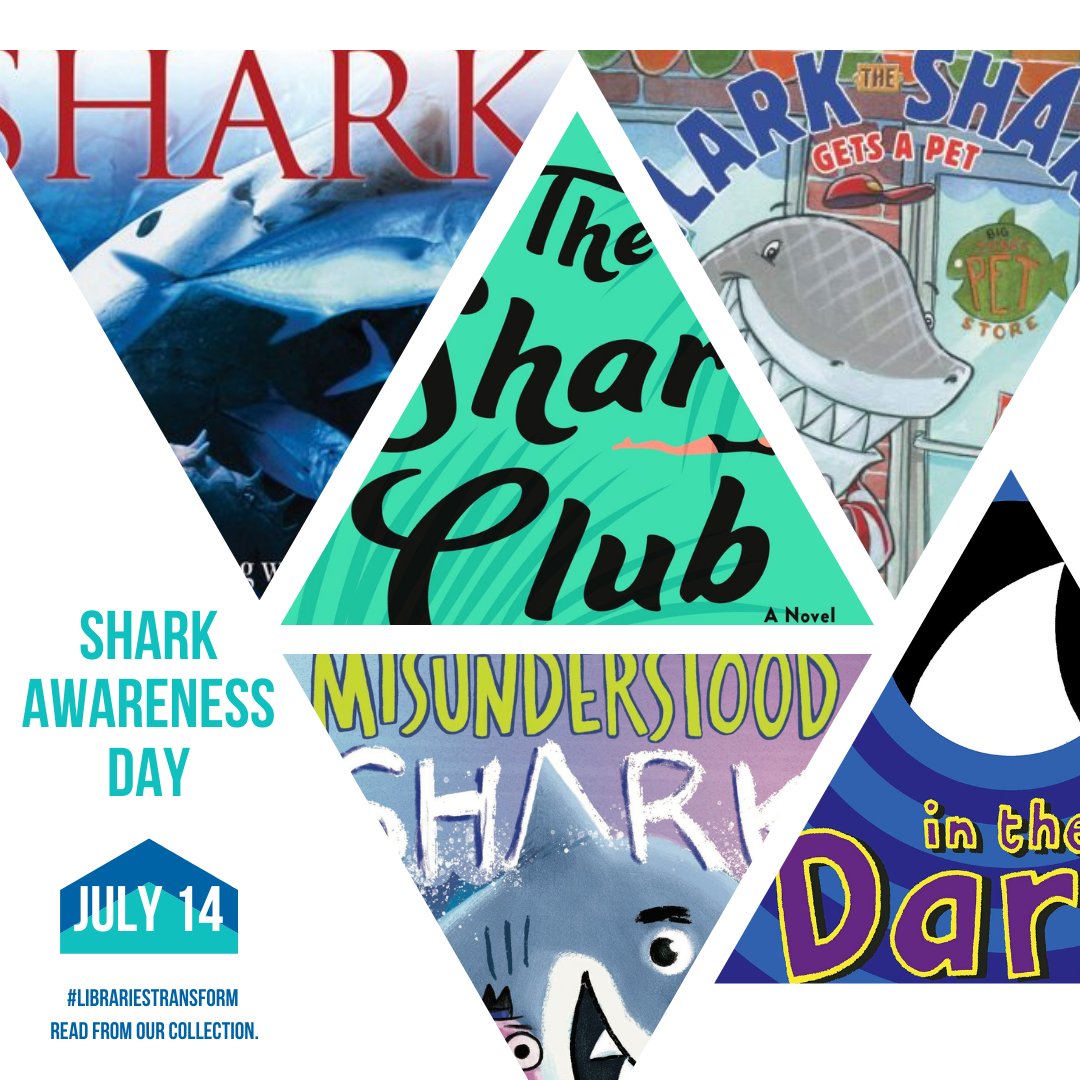 LibraryWP's tweet photo. Today is Shark Awareness Day which makes it the perfect day to celebrate these ocean creatures! 🦈Learn more about sharks by checking out a book, DVD, or CD or read a nature magazine from our library! #sharkawarenessday #oceancreatures #LiveLearnWP #sharks #read  #library #books https://t.co/TWHPHDaiT0