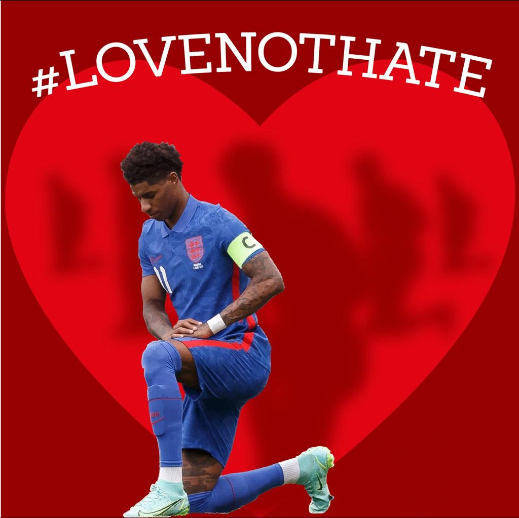 #MCRStandsAgainstRacism #LoveNotHate <a href="/MarcusRashford/">MR14</a> ❤️
