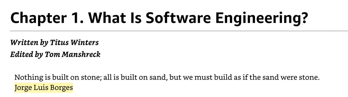 d_hernan's tweet photo. Jorge Luis Borges, in a Software Engineering Book… https://t.co/DrfNffwhbE