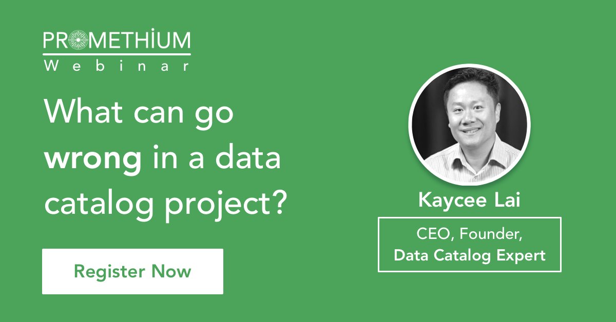 PromethiumI's tweet image. Avoid the common pitfalls of #DataCatalog projects so you can shorten the project and ensure you get what you need. Join us July 21st for this 30 minute session on how to make your Data Catalog project a success.

Register --&amp;gt; bit.ly/3xJqhYe