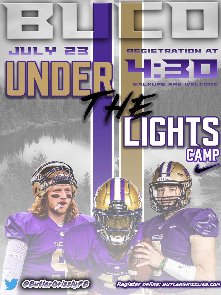 CoachBVignery's tweet photo. ONLY 1 WEEK AWAY!!!!!!

🔥 Hottest camp of the Summer 🔥
🗣 All High School Players
🏟 @ButlerGrizzlyFB 
🗓 July 23
⏰ 4:30pm
💳 $50 Online / Walk-Up $60
🔗 https://t.co/xN7hoWqhD4 https://t.co/A7HL3RkCMX