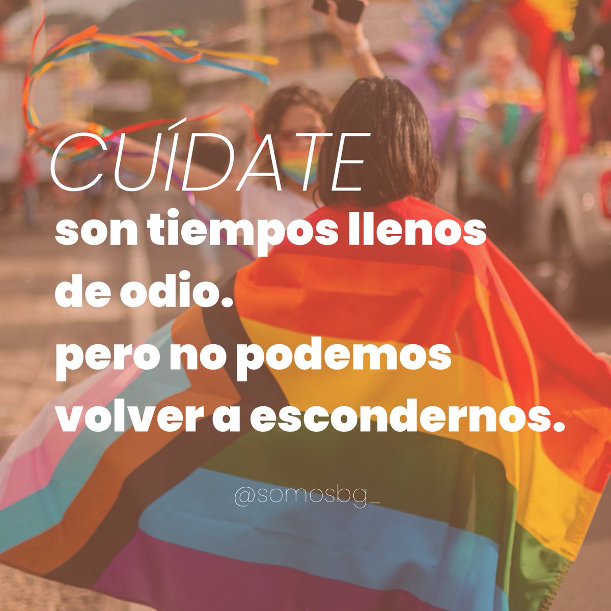 Aquí tienes una comunidad grande que te escuchará 🙌🏼🏳️‍🌈 #NoEstásSolx
