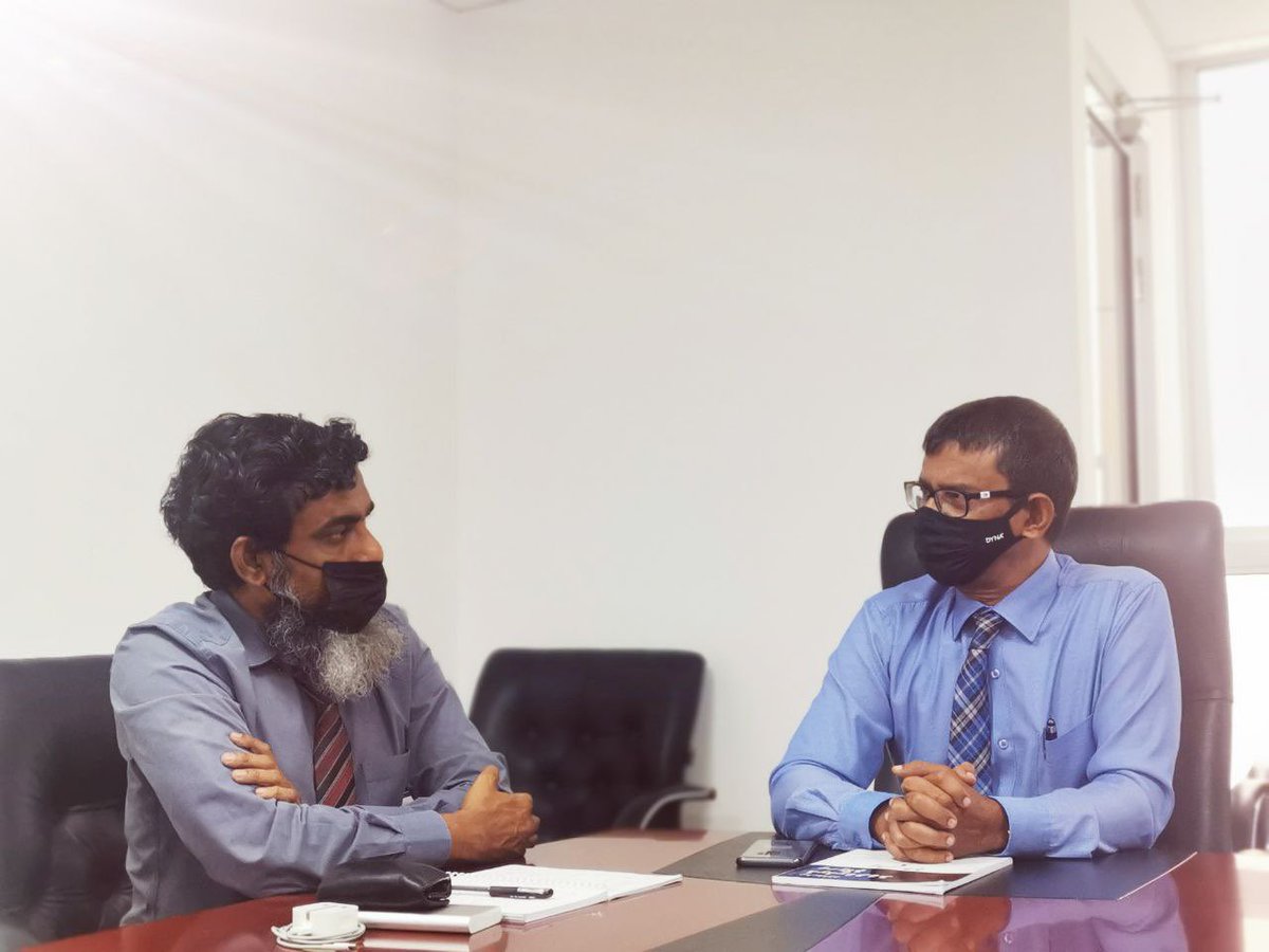 #OTJMV held a meeting today with <a href="/ArchivesMv/">National Archives</a>.

During this meeting, discussions were held about receiving assistance from Archives in researches carried out by our office and on acquisition of old documents.