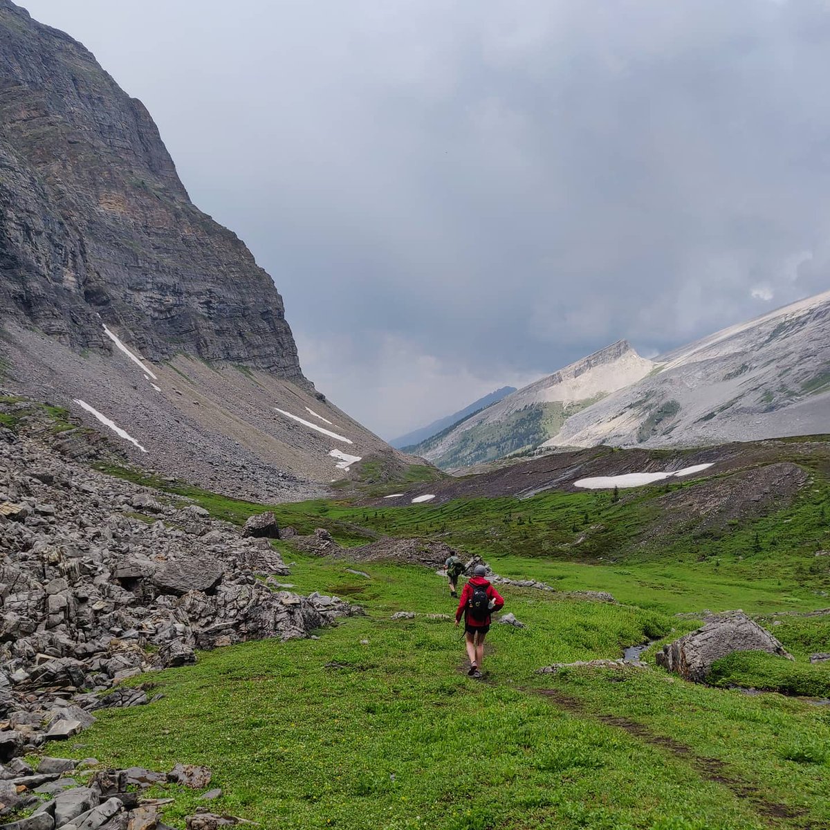 viv_iam's tweet photo. Beautiful day high up in the alpine yesterday...even if the local critters screamed as us as we passed by! Heat and hail both happened during this hike (no lightening thankfully). #hoarymarmot #bigrodent #albertahiking https://t.co/PJ3PamWzX7