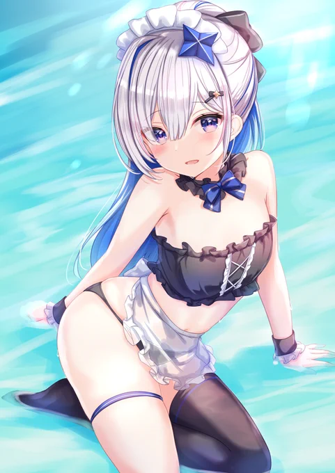 メイド水着っぽく💫
#かなたーと 