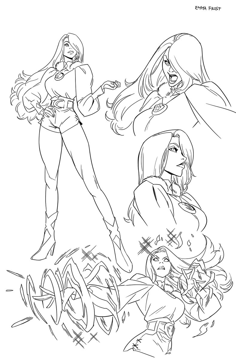 Marauders #23 - Emma Frost ❄️

It's time to show some exclusive behind the scenes of the issue I'm working on, with the main characters' concept art.
Today it's the turn of Emma Frost! ✨

In Shops: Aug 18, 2021

For <a href="/Marvel/">Marvel Entertainment</a>