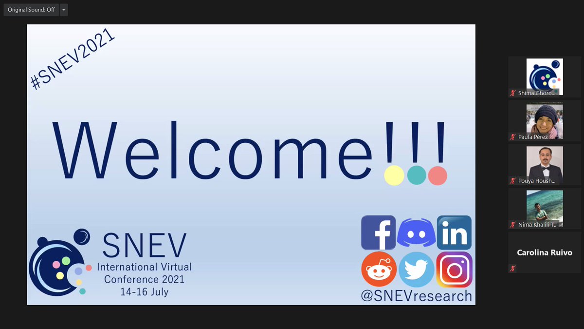 Ready connected to #SNEV2021 meeting!