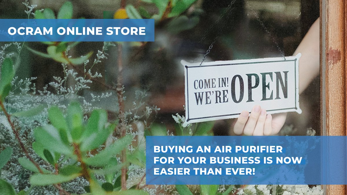 OCRAMclima's tweet photo. Ocram made it quick and easy to prevent contamination and build a healthier environment in the workplace. Portable air purifiers NPS® Optimal can now be bought through the online store and delivered at the doorstep of businesses all over the country https://t.co/KFWZhwbpFf https://t.co/VQSQDLR75L