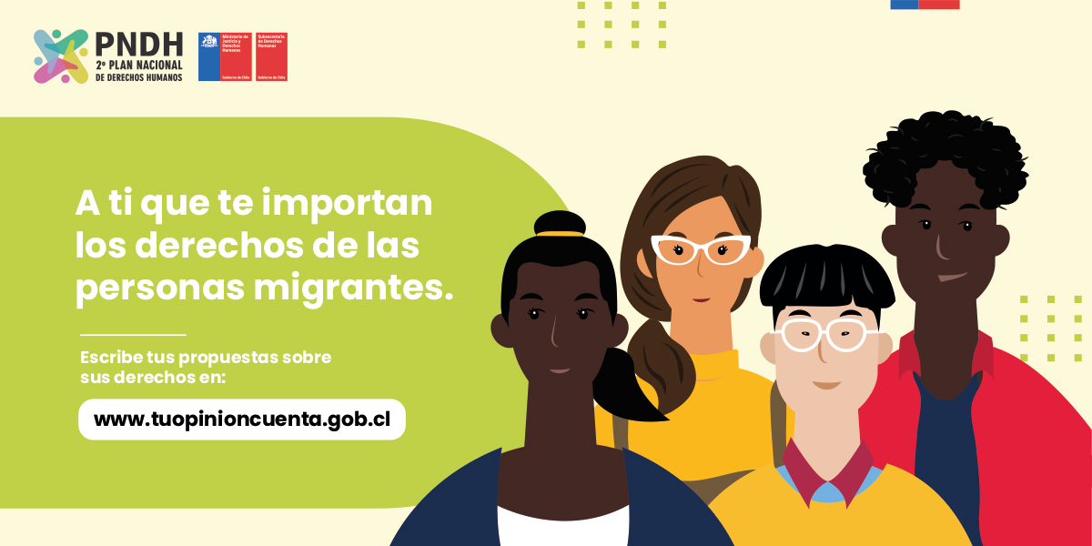 SubseDDHH's tweet photo. 🌎 ¿Quieres proponer ideas por los derechos de personas migrantes?
➡️ Tienes hasta mañana! Ingresa a https://t.co/m3ji1UvURf y escribe tus propuestas sobre este y otros temas.
#2PNDH #TUOPINIÓNCUENTA https://t.co/Ng8ALR0LNm