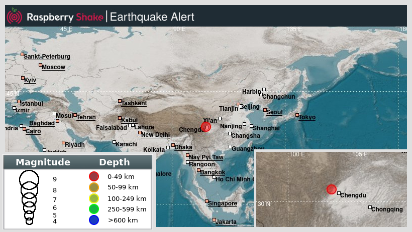 raspishakEQ's tweet photo. Preliminary M5.0 #earthquake 5km/3miles from #Shuimo, in #China, 2021-07-14 15:36 UTC time by @raspishake network. Join the largest #CitizenScience #seismograph community ➡️ https://t.co/Y5O0dgJqJF
EVENT ➡️ https://t.co/mDHnxFN6ln https://t.co/1oh98P17yL