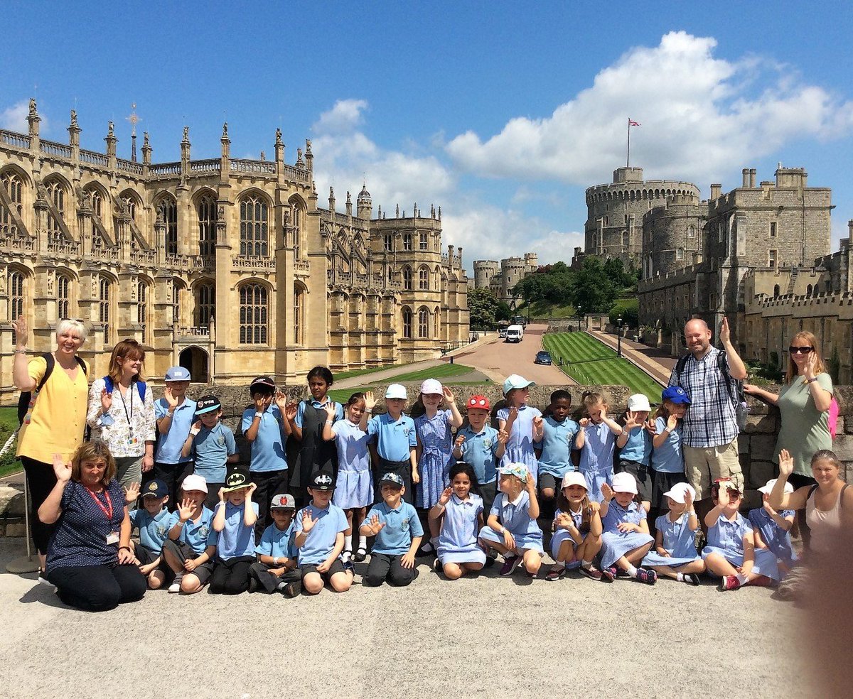 EGIandN's tweet photo. What a busy day! The St Jude's Infant mural was completed. Acorns loved their trip to the @TheLookOutBFC and KS1 loved their trip to @RCT #WindsorCastle Thank you to our parent volunteers and staff for making today so memorable for the children. https://t.co/WOs98A3Kte
