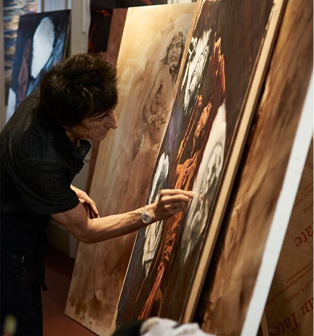 CarnabyLondon's tweet photo. #SohoMusicMonth is giving you countless things to do this July! 👅 @ronniewood from @RollingStones has personally created an exhibition including signed limited edition prints all of which will be available to buy. 🎨 Visit the gallery at 57 #CarnabyStreet this month! https://t.co/ANfCEhOOTT
