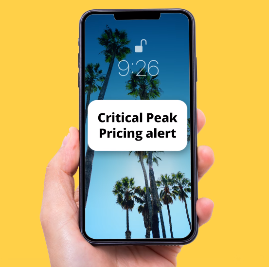 SCE_Business's tweet photo. If you run a business, don’t miss important updates about Critical Peak Pricing events. Stay in the loop with alerts that can help you manage your energy costs. https://t.co/pU5WutRsMG https://t.co/FZFL1rHIaG