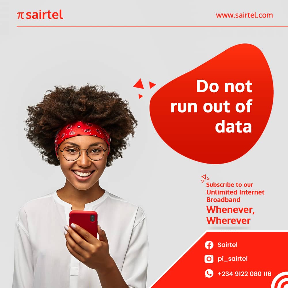 Pi_Sairtel's tweet photo. No Data? Sairtel is here for you! Subscribe to our unlimited broadband and enjoy unlimited access to everything internet.

Get started by visiting https://t.co/lu7RI60cw5 https://t.co/0tf4uBUPVc