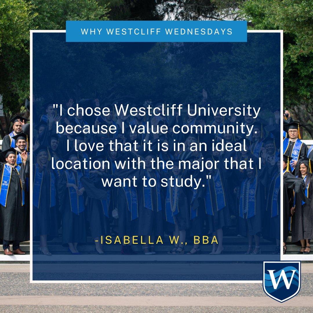 WestcliffU's tweet photo. What do you look for most in a university? A. Community. B. Location. C. Programs. Comment below & share with us!πβ¬οΈ #WhyWestcliff #Westcliff #WestcliffUniversity #University #HigherEd #Accreditation #Community #WUProgram https://t.co/RJ6J6olOnR